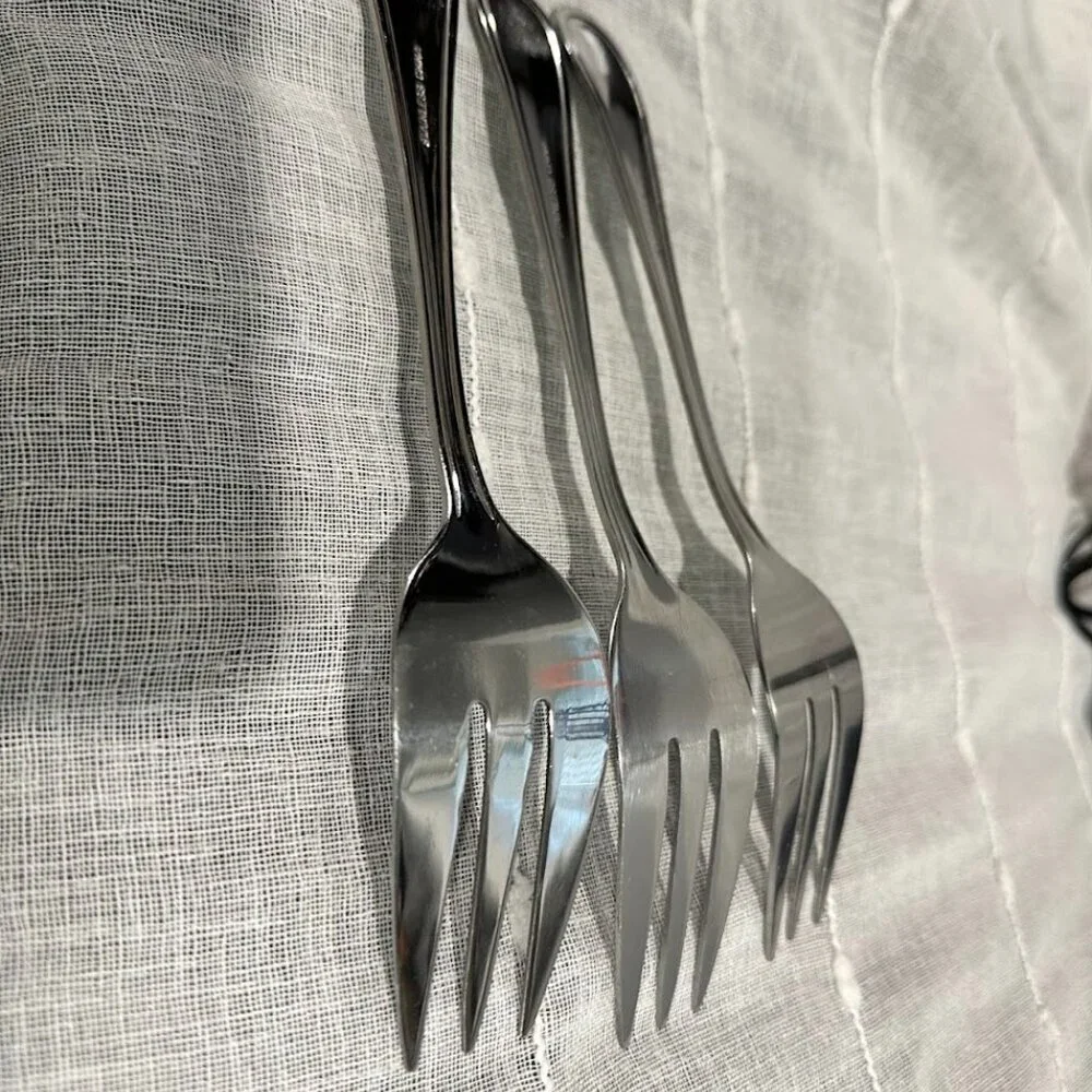 Serving Forks: Stainless, Set of 3, Elegant Serving Utensils, Serving Forks